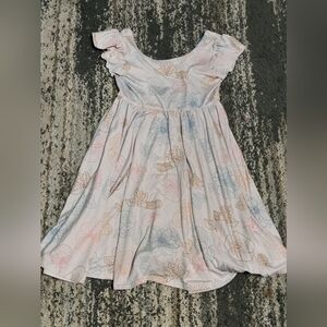 Dot Dot Smile Floral Dress - Pastel Pink, Blue, and Beige